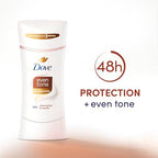 Dove Antiperspirant Deodorant Stick Even Tone Shea Butter & Vanilla Pack of 3 for 48h Odor and Sweat Protection & Skin Restoration, with Niacinamide & Visible Results in 3 Weeks, 2.6 oz