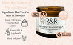Tallow Cleansing Balm- All Natural Make-Up Remover Oil Based Cleanser. 100% Grass Fed Beef Tallow for Skin Care - 2 FL. oz