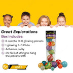 Great Explorations, 3D Glow in the Dark Planets in a Tube, Ages 5 and Up