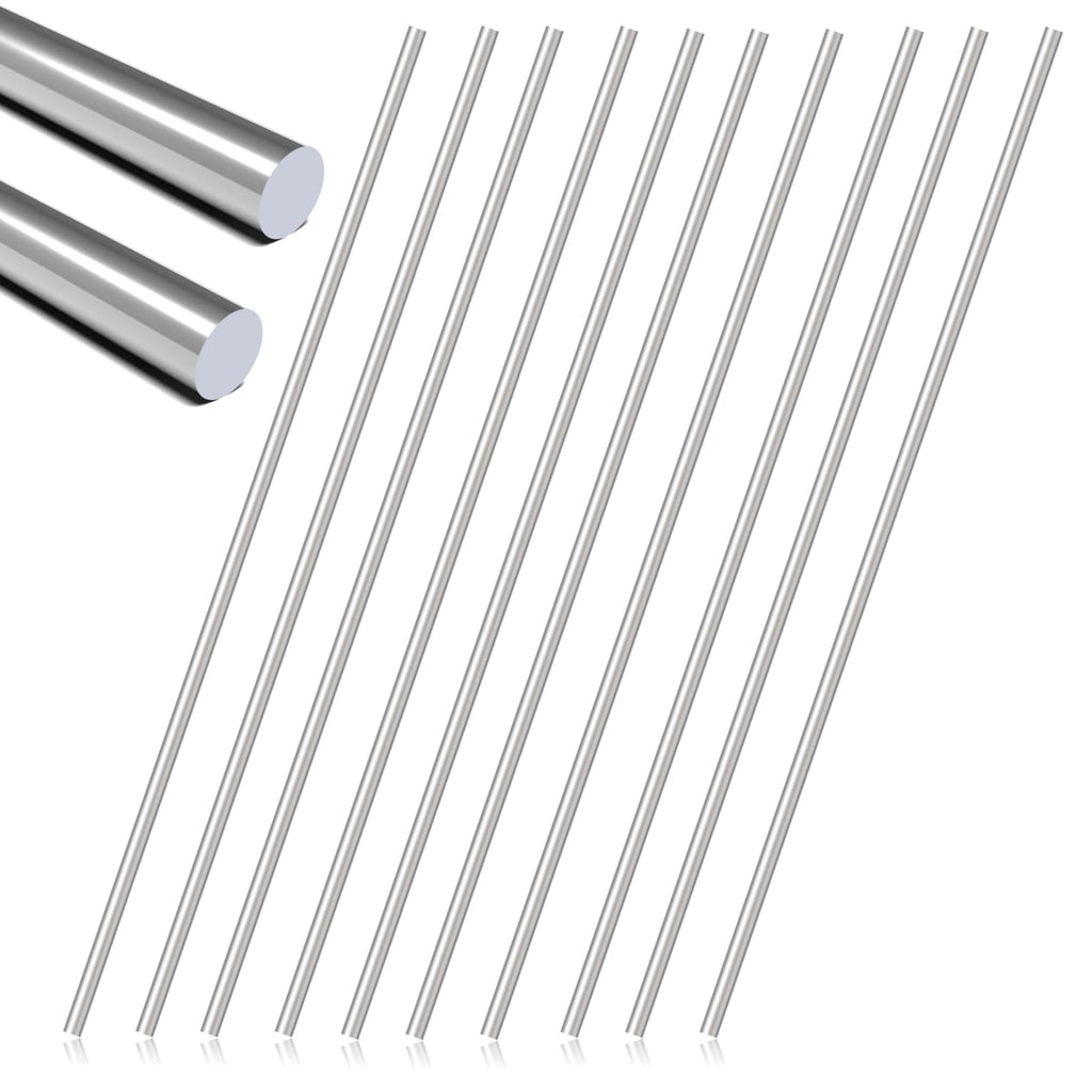20pcs 2.5MM X 400MM 304 Stainless Steel Round Rods,Metal Solid Shaft Rods (20, 2.5MM X 400)
