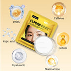 8 Pairs 5% PDRN Under Eye Patches, 6-in-1 Bio-Collagen 360° Eye Patches for puffy eyes, dark circles & Wrinkle | 2% Caffeine, Kojic acid, Retinol, Hyaluronic, Niacinamide | Korean Eye Care