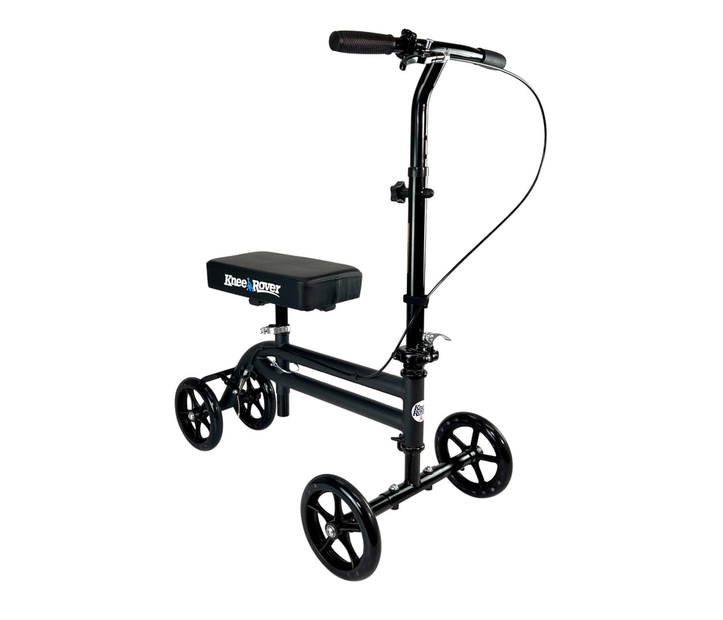 KneeRover Economy Knee Scooter Steerable Knee Walker for Adults for Foot Surgery, Broken Ankle, Foot Injuries - Foldable Knee Rover Scooter for Broken Foot Injured Leg Crutch (Blue)