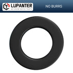 LUPANTER 1/4" Black Flat Washers 50 Pack Made of 18-8 (304) Stainless Steel Metal Washers for Screws