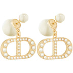 Merlinae 18K Gold Plated Copper Pearl Earrings Non-Allergenic Birthday Gift Baroque Exquisite Jewelry Shining And lustrous Earrings For Women