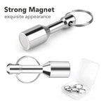 TRYMAG 4 PCS Magnet Key Chain Gold Testing Kit, Silver