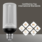 Hompavo Gen2 Flame Light Bulbs, Like Real Fire 4-Mode for Home Decorations