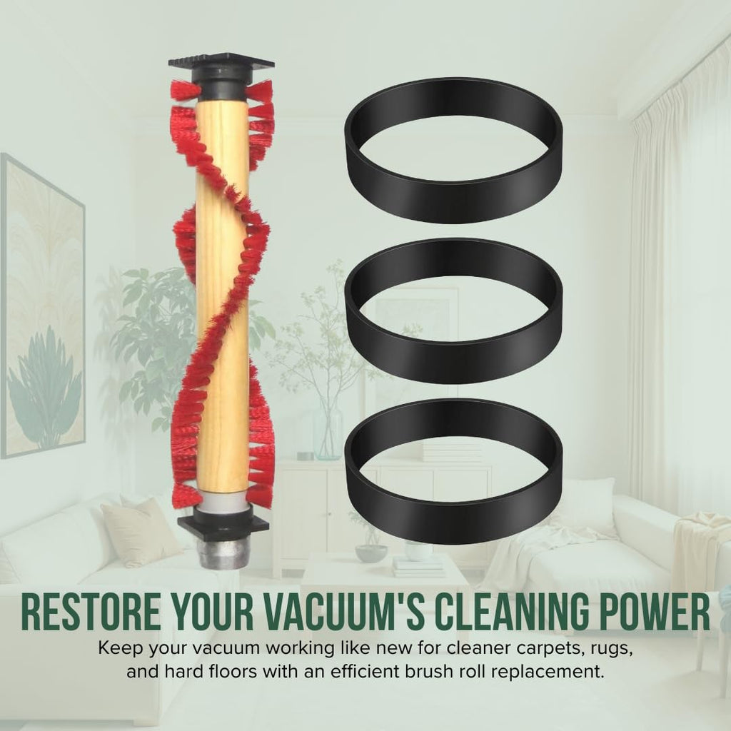 Selgo Replacement 11 1/4"" Roller Brush with 3 Belts for Oreck Commercial Vacuum Cleaners - Fits for XL Upright Vacuum Cleaners Only (Will Not Fit XL21 Series), Red