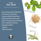 Earth Mama Herbal Sitz Bath | Pregnancy & Postpartum Essentials, Soothing Sitz Bath for Hemorrhoids with Witch Hazel, & Calendula, 6-Count (2-Pack)