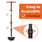ATUHOLA Manual Edger Lawn Tool, 41-inch Lawn Edger with Saw Tooth Blade, Half Moon Hand Edger with Metal Shaft, T-Grip Handle, Heavy Duty Garden Edger Tool for Sidewalk, Grass, Yard, Landscape