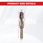 ANGELSWORD 7/8" Reduced Shank Drill Bit, M2 High Speed Steel Drill Bit for Hard Wood, Mild Steel, Cast Iron, Copper, Aluminum alloys and Other Sheet Metal