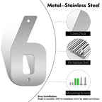 20 Inch Stainless Steel Metal Floating Address Numbers, Silver Metal House Letters, 304 Stainless Steel House Address Letters and Numbers, Modern Door Number and Letter for Home Hotel Office (1)