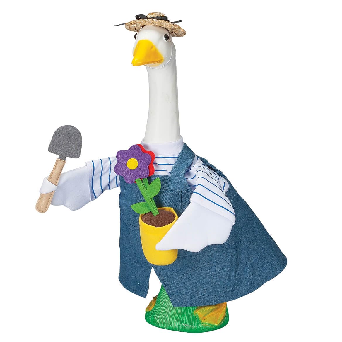 Gaggleville Gardener Goose Outfit, Fits Large 23" H Statue, by Fox