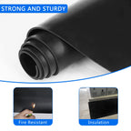 WochiTV Solid Rubber Strips Rolls, 4" Wide x 1/16" Thick x 120" Long Neoprene Rubber Sheets Perfect for DIY Gasket Material, Sealing, Liner, Shield, Padding, Mat