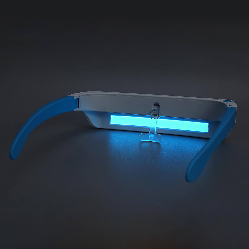 670nm Red Light Therapy Glasses for Eye Comfort & Visual Wellness – 2-in-1 Wearable Red & Blue Light Therapy Glasses, UV-Free, for Good Sleep, Energy & Focus