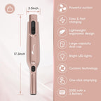 AYONTIN Rechargeable Handheld Vacuum, Lightweight Hand Vacuum Cordless, Powerful Suction, One-Touch Empty, LED Lights, Large Dust Cup for Home, Office, Car, Pet, Rose Gold