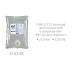PURELL Advanced Hand Sanitizer Green Certified Gel, Fragrance Free, 1000 mL Refill for CS2 and NXT Manual Hand Sanitizer Dispenser (Pack of 8) - 4163-08