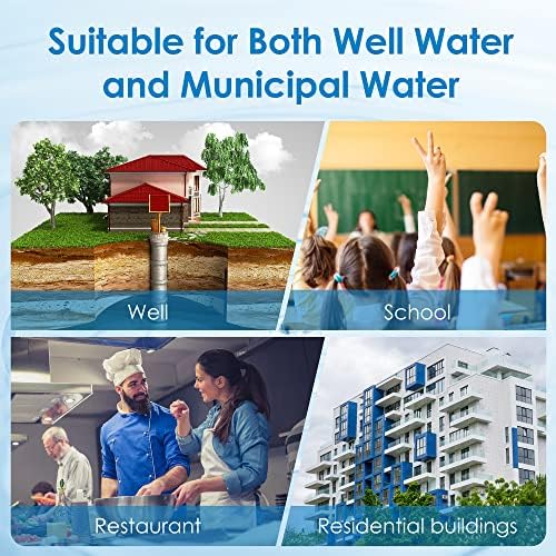 Waterdrop AP810 Whole House Water Filter, Replacement for 3M® Aqua-Pure® AP810, AP801, AP811, Whirlpool® WHKF-GD25BB, WHKF-DWHBB, 5 Micron, 10" x 4.5", Well & Tap Water Filter, Pack of 3