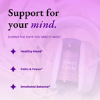 Femanual SilentCycle | PMS + Mood Support Supplement with Chasteberry (Vitex), Saffron, Magnesium, L-Theanine, Vitamin B6, and Ginger - 60 Vegan Capsules