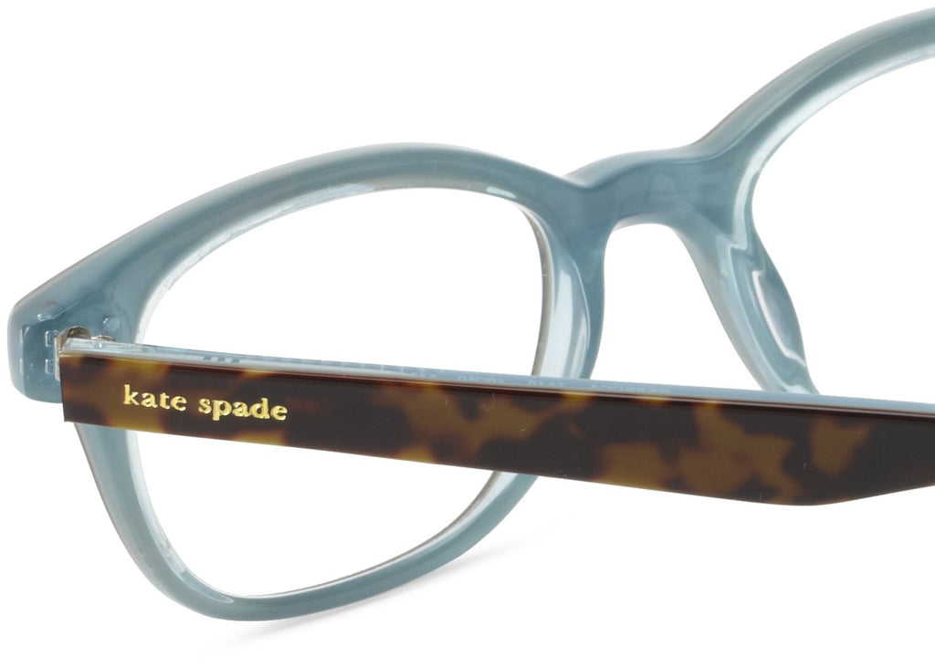 Kate Spade Women's Rebec Cat Eye Reading Glasses, Tortoise Aqua, 49 mm (1.5 x Magnification Strength)