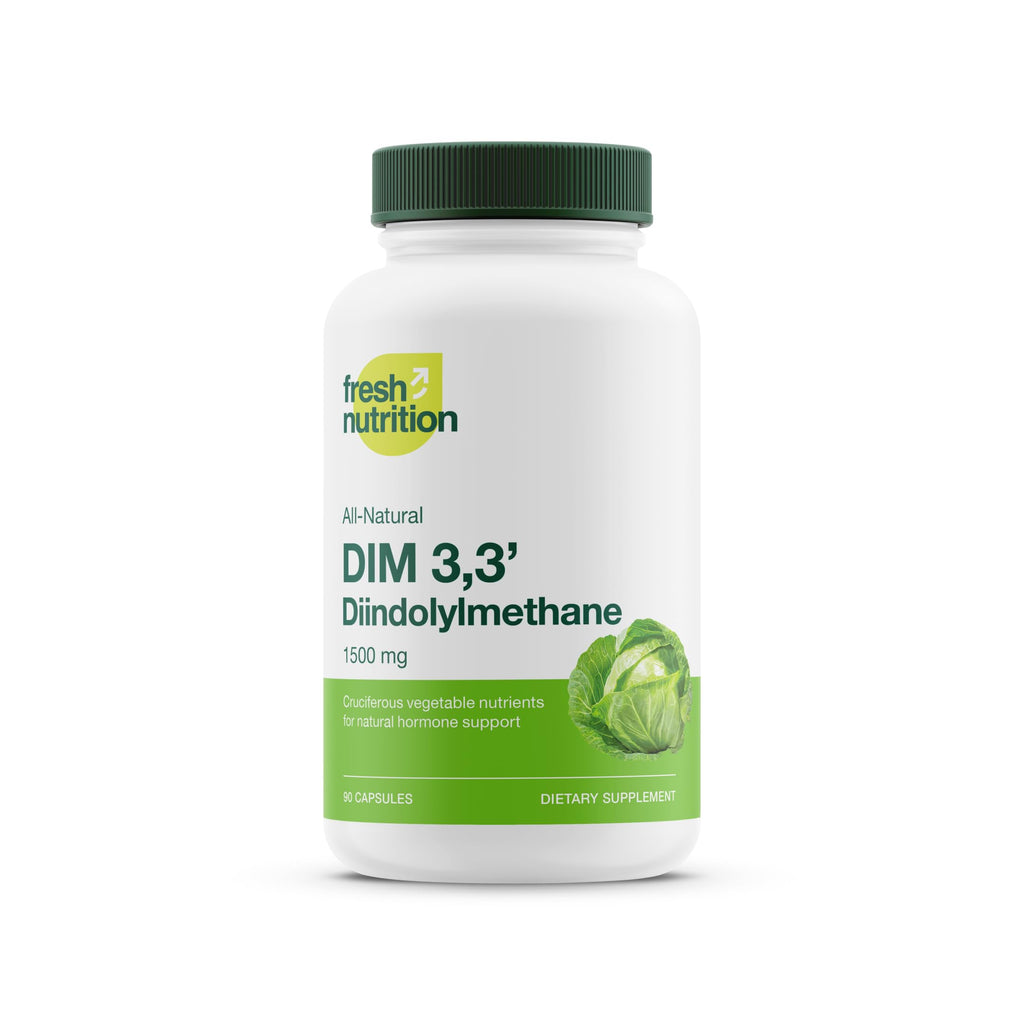 DIM Supplement 500mg - Diindolylmethane – Vegan, Non-GMO, Gluten-Free - 90 Capsules