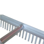 KYLIN 36 Inch / 36 Tines Aluminum Landscape Rake with 66 Inch Extra-Long Handle, Versatile Rake for Lawn Care,Loosening Soil, Weeding, Leveling Gravel, Beach Sand - Lighweight & Rust Proof