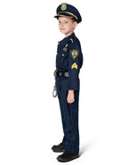 JOYIN Toy Halloween Toddler Police Costume, Police Officer Costume for Boys, Kids Cop Outfit with Toy Accessories for Unisex Halloween Pretend Roleplay, Themed Party (Small, 5-7 yrs)