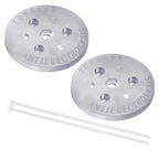 TonGass (2-Pack Zinc Anode Weight Anti-Electrolysis Sacrificial Anode, Galvanic Anodes for Passive Cathodic Protection Bolts Inside or Outside Skimmer Baskets Salt System Swimming Pool Must-Have