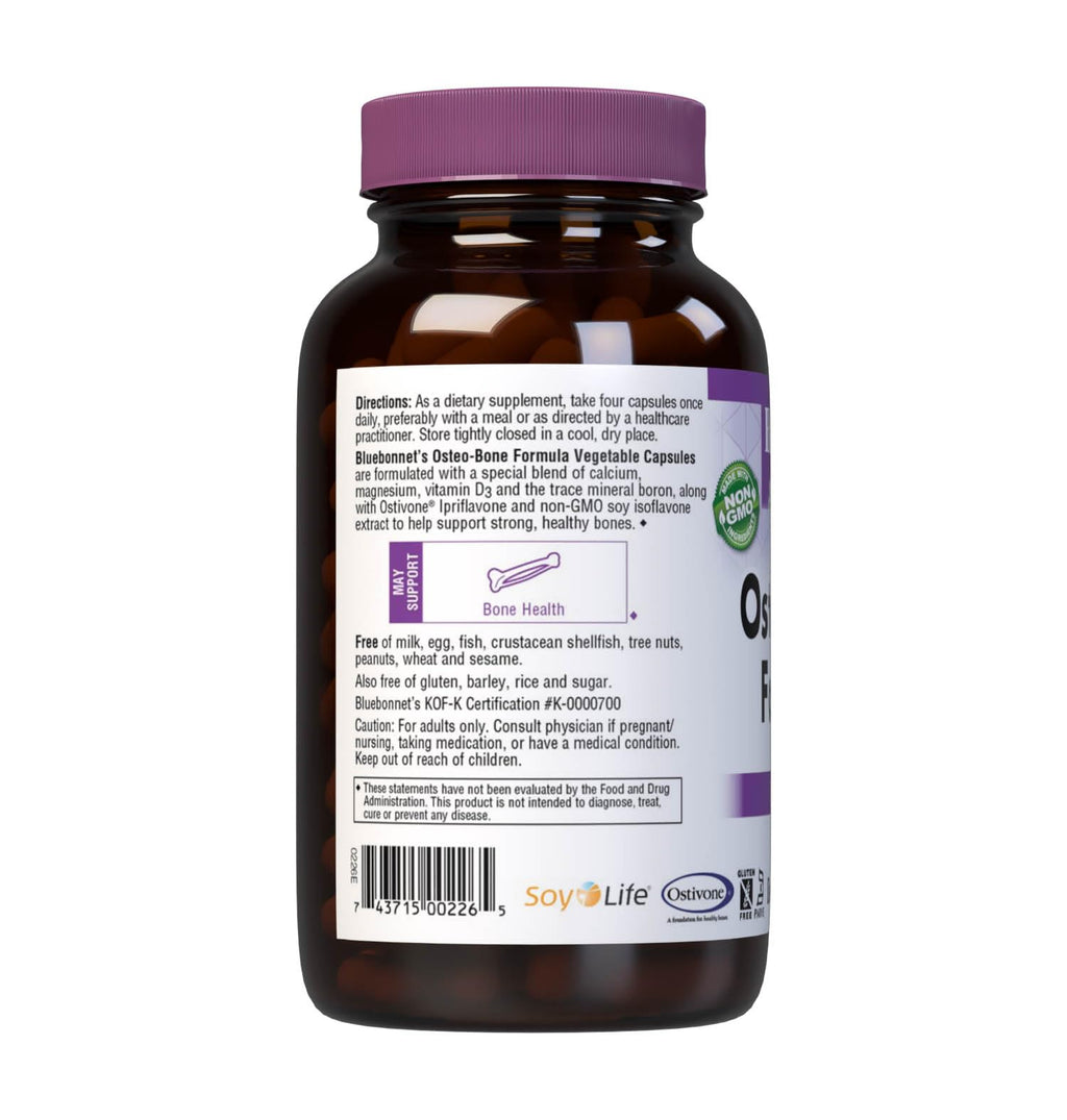 BlueBonnet Osteo-Bone Formula Vegetarian Capsules, 180 Count