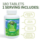 Youngevity Ultimate Daily Mega Multivitamin - 20+ Vitamins and Minerals w/ CoQ10 - Vitamins A, C, D, E, Zinc, Folate, Selenium, Calcium, Chromium, and More - High Absorption -180 Tablets (Pack of 1)