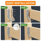 [25 Pack] 2x6 Joist Hanger, 18 Gauge LU26 Galvanizing Face Mount Joist Hangers, Wood Hurricane Ties, Rafters Tie