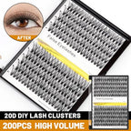 10+12mm Mixed 12+14mm Mixed Tray Mink Eyelash Extension Natural 3D Russian Volume Faux Eyelashes Individual 20D Cluster Lashes Makeup (16mm+18mm Mixed)