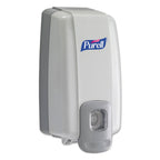 PURELL NXT Push-Style SPACE SAVER Sanitizer Dispenser, Dove Grey, for 1000 mL PURELL NXT Sanitizer Gel Refills (Pack of 1) - 2120-06