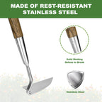 Haliaeetus Sickle Hoe, 58'' Long Handle Japanese Hand Hoe for Removing Weed