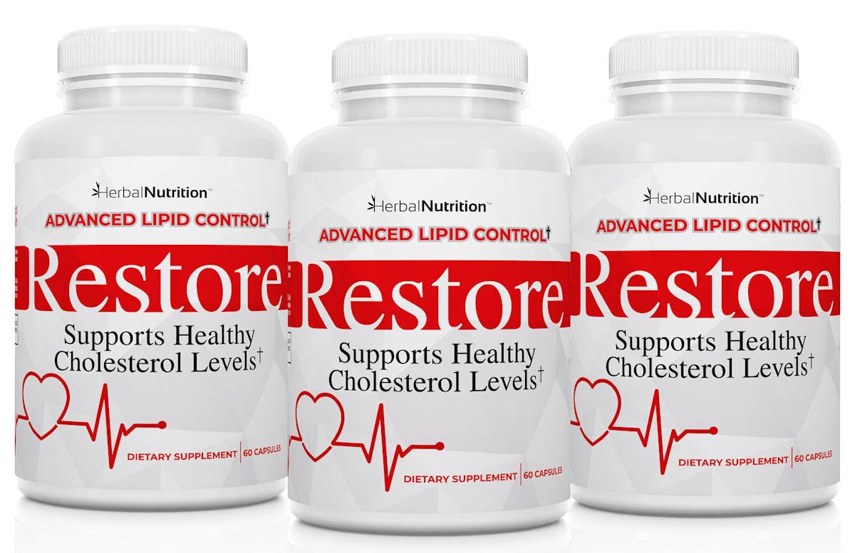 Restore Heart Health & Cholesterol Support Supplement, 270 Capsules