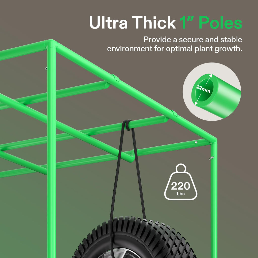 VIVOSUN PRO Grow Tent 2x4 Indoor Grow Tents 24"x48"x 72" with High CFM Kit