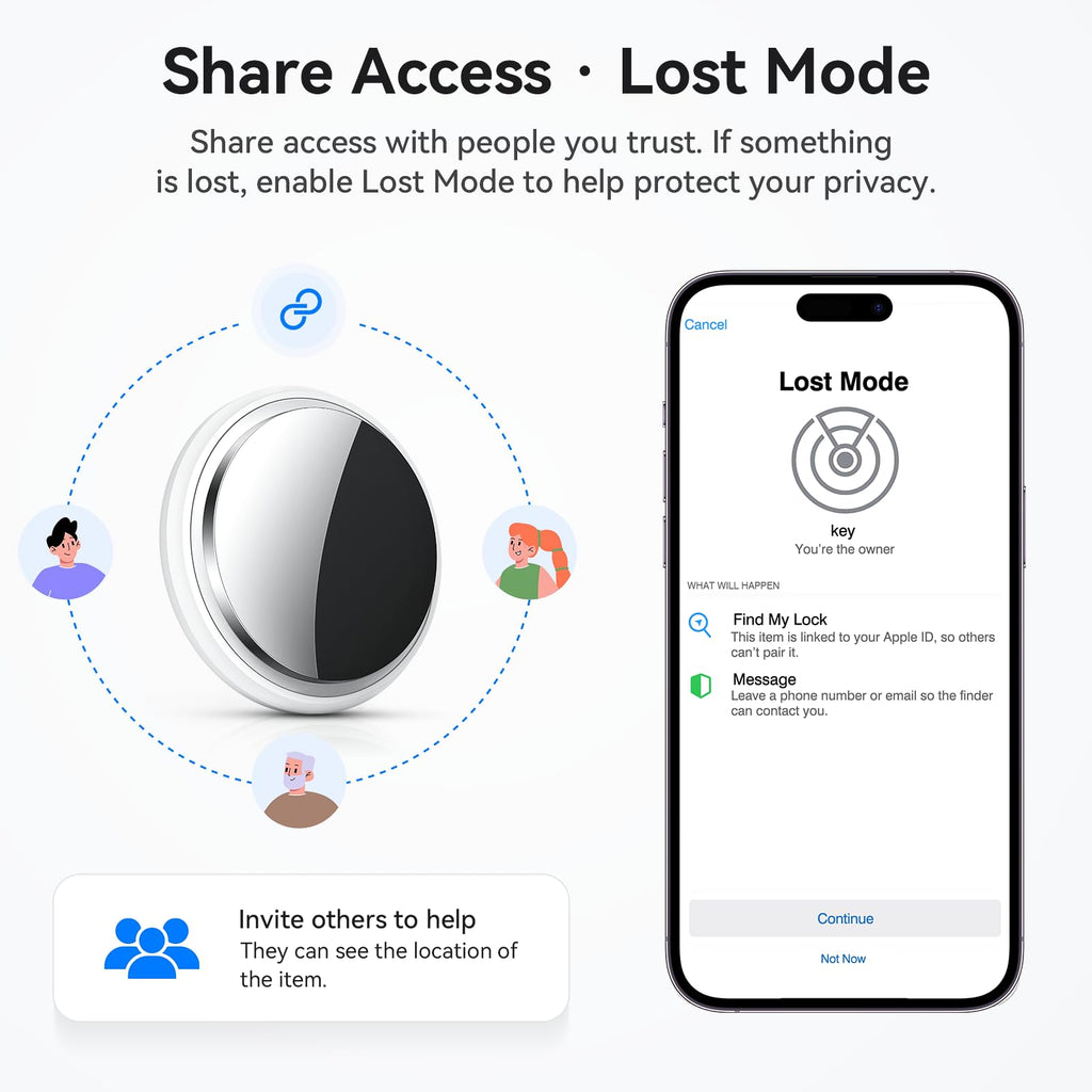 Air Tracker Tag-2 Pack, Smart Item Tags [Apple MFi Certified]