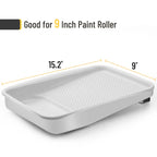 Bates 9 Inch Paint Tray Liners - 21 pcs, One Metal Tray with 20 Plastic Liners