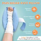 Heel Cushion Protector Foot Boot for Injuries Foot Elevation Pillow Ankle Protector Bed Sore Cushion (1 Pair) Pain Pressure Relief From Sores And Ulcers