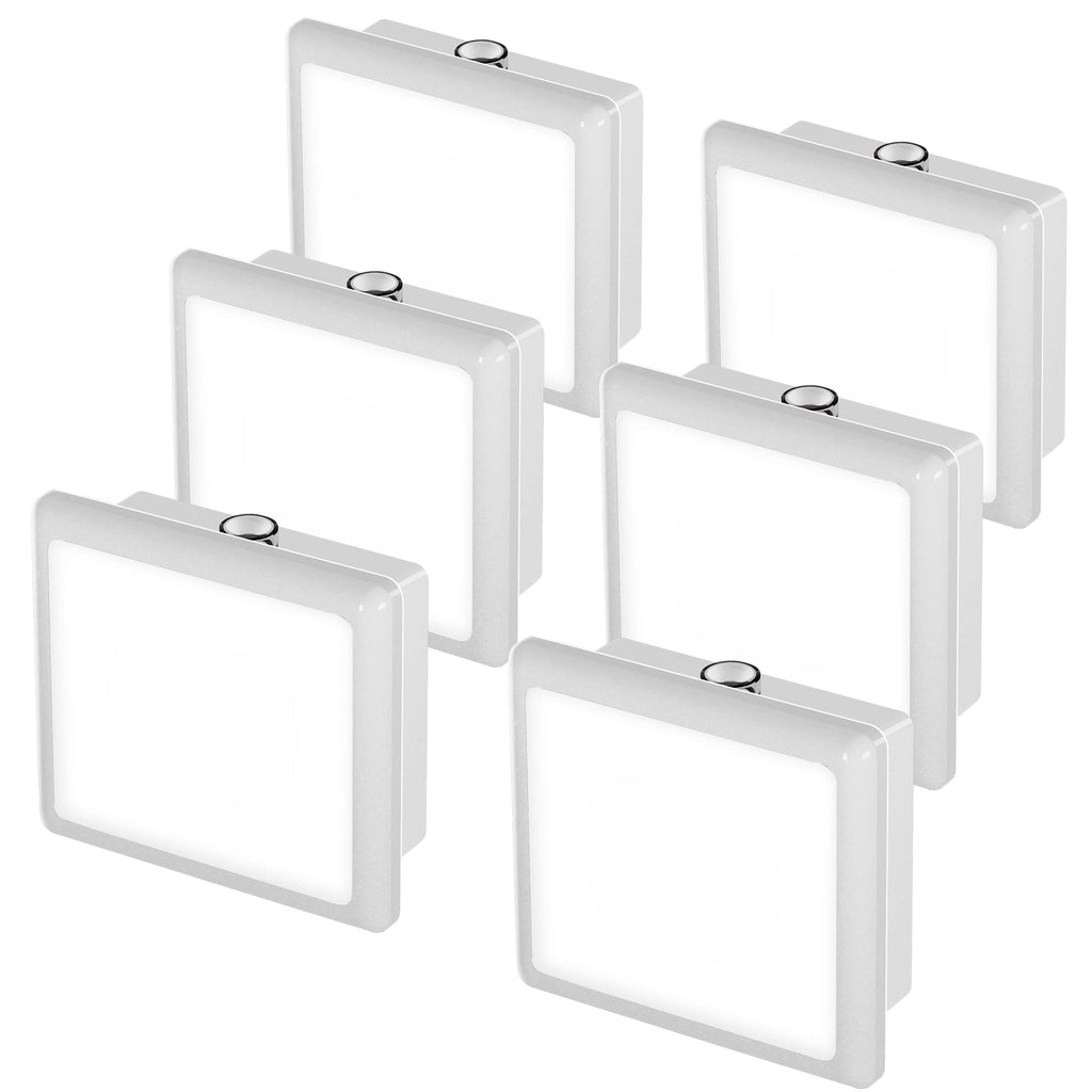 L LOHAS LED Night Lights Plug into Wall, [6-Pack] Plug in Night Light, Dusk-to-Dawn Sensor, 5000K Daylight 0.3W Bright Nightlight Auto-On/Off for Adults Kids Room Bedroom Bathroom Hallway Kitchen