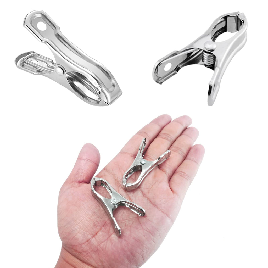Samhopo 80Pcs Garden Clips for Netting, 2 Inch Metal Greenhouse Clamps