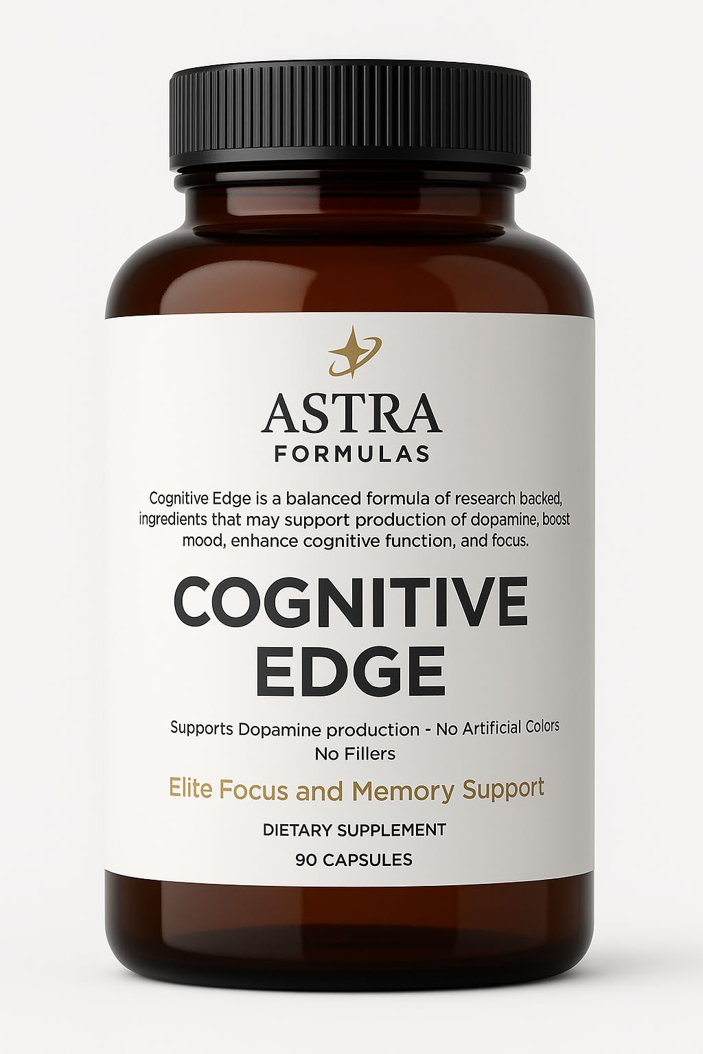 Astra Formulas Cognitive Edge Supplement to Support Motivation, Memory, and fous. Enhance Dopamine & Improve cognition.