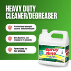 Spray Nine 26801-4PK Heavy Duty Cleaner, Degreaser & Disinfectant for Home, Yard Equipment, Automotive & More - Refill for Spray Bottle 1 Gallon (Pack of 4)
