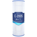 Grefilt C200S Pool Filter Cartridge, Compatible with Hayward CS200E, CX200XRE, Replaces Pleatco PA200S, Ultral-D5, 200 sq. ft