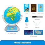 PlayShifu’s Latest Educational Globe for Ages 4+ - Orboot Earth Explorer | AR Interactive Globe Toy | 400+ Wonders | 1000+ Facts | Exciting Features | Constellation Mode | Magic Stylus | Zap-on Panels | 720° Rotation | Fun Games | Solve Mysteries | STEM T
