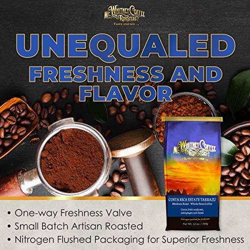 Mt. Whitney Costa Rica Estate Tarrazu Low Acid Coffee (Whole Bean, 12 Oz)
