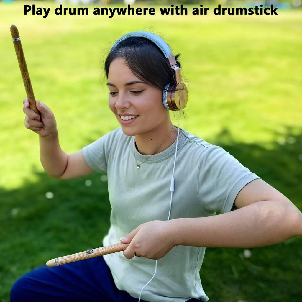 Electric Drumsticks Air Drum Sticks 4rd Gen Virtual Air Drum with Drumsticks, Pedals, Bluetooth and 8 Sounds, Electronic Drum Set for Adults, Children, Gift