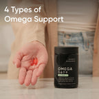 Sports Research® Vegan Omega 3-6-7-9 - 1200 mg of Multi-Spectrum Omega Fatty Acids Certified Non-GMO Formula with Sea Buckthorn & Borage Oil - 90 Veggie Softgels