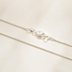 Goldegg 925 Sterling Silver Chain for Women, Diamond Cut 1mm Box Chain