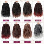 Passion Twist Hair,Pretwisted Crochet Hair 12 Inch,Passion Twist Crochet Hair 8 Packs Pretwisted Passion Twist Hair,Short Pre Looped Crochet Hair for Black Women(30#)