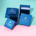 CiNily Flower Earrings Silver Plated Purple Opal Stud Earrings for Women